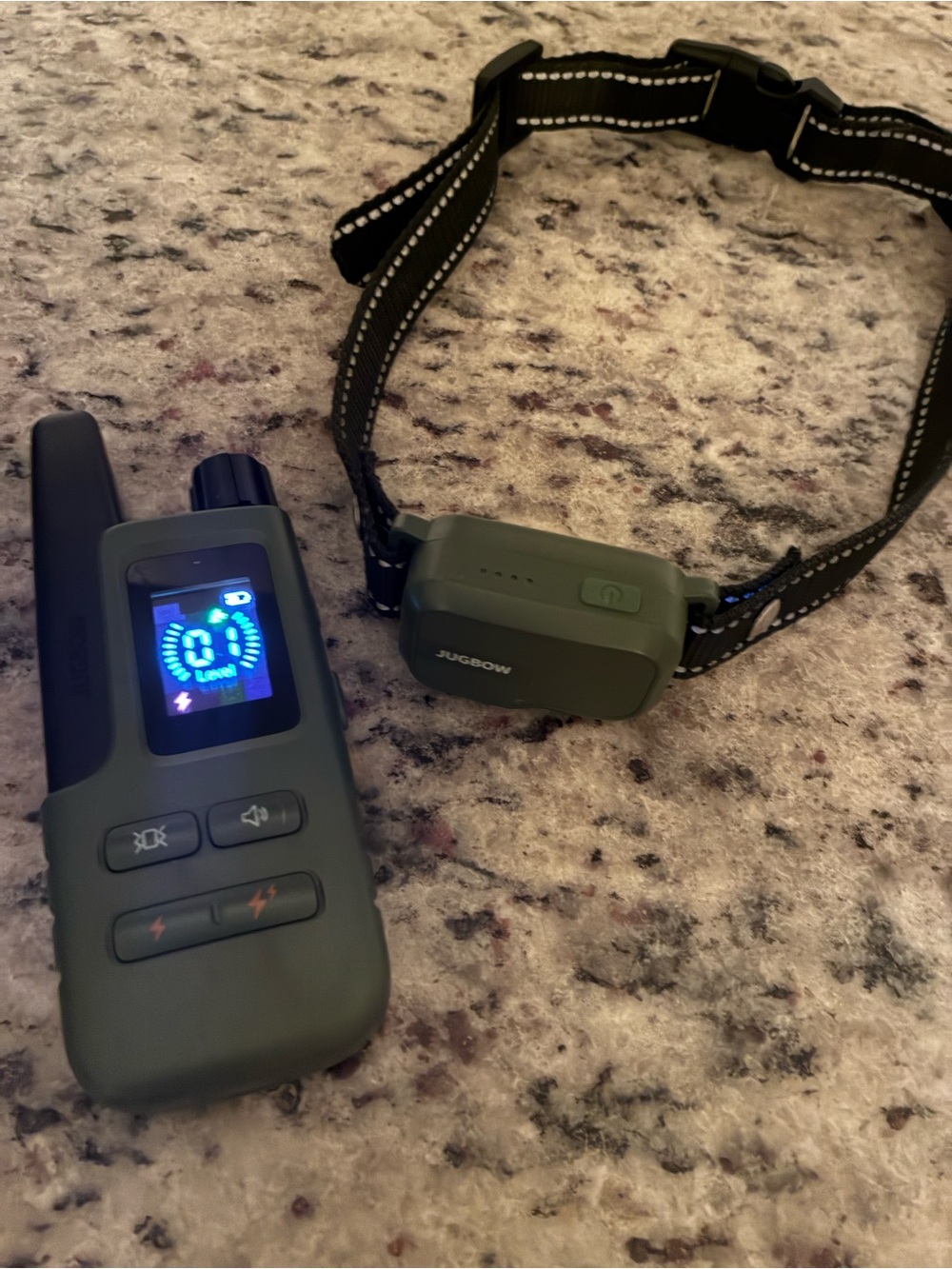 Jugbow dog training collar